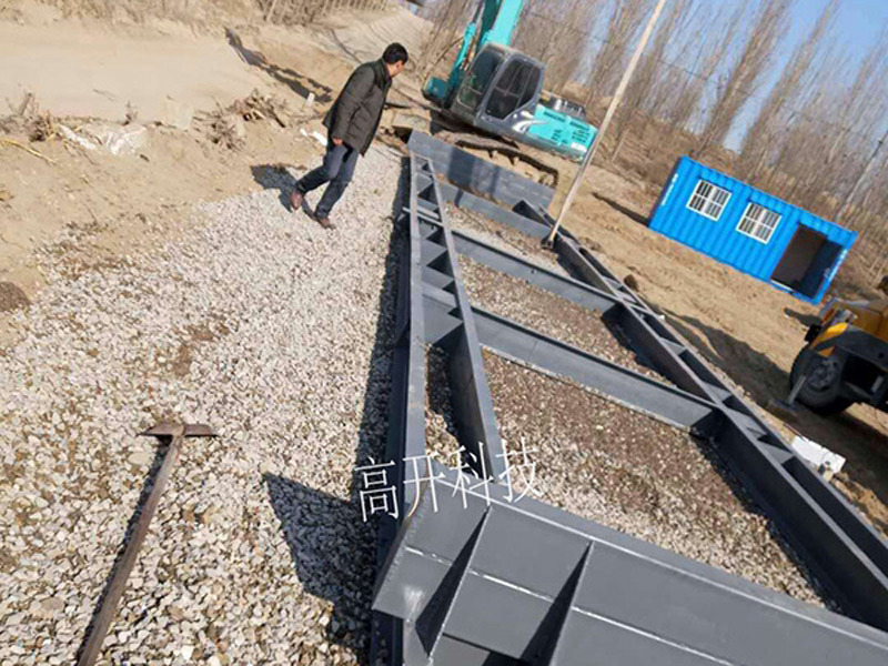 鋼基礎安裝現場(chǎng)